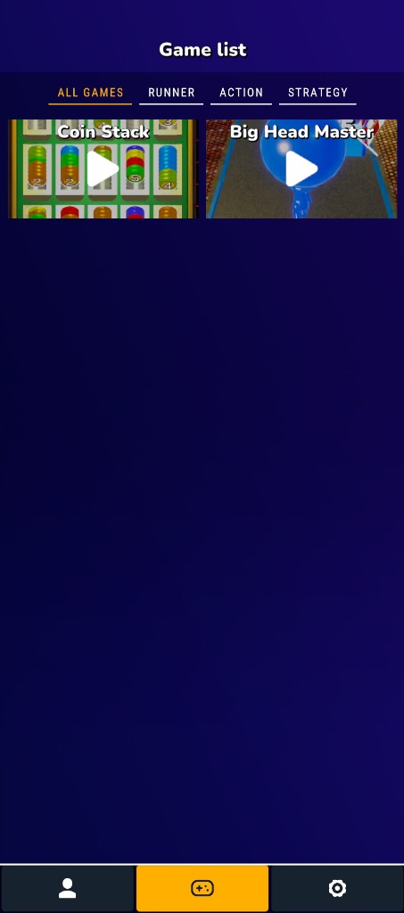 ForgeStation Hub - Game Library Interface