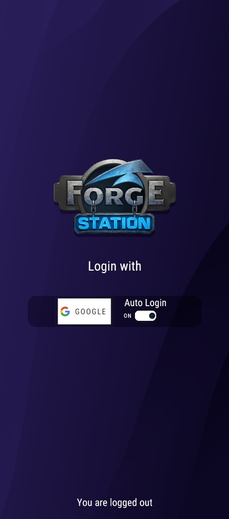 Google Login Screen